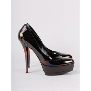 Gucci Oil Slick Platform Stiletto Heels Black Size 36